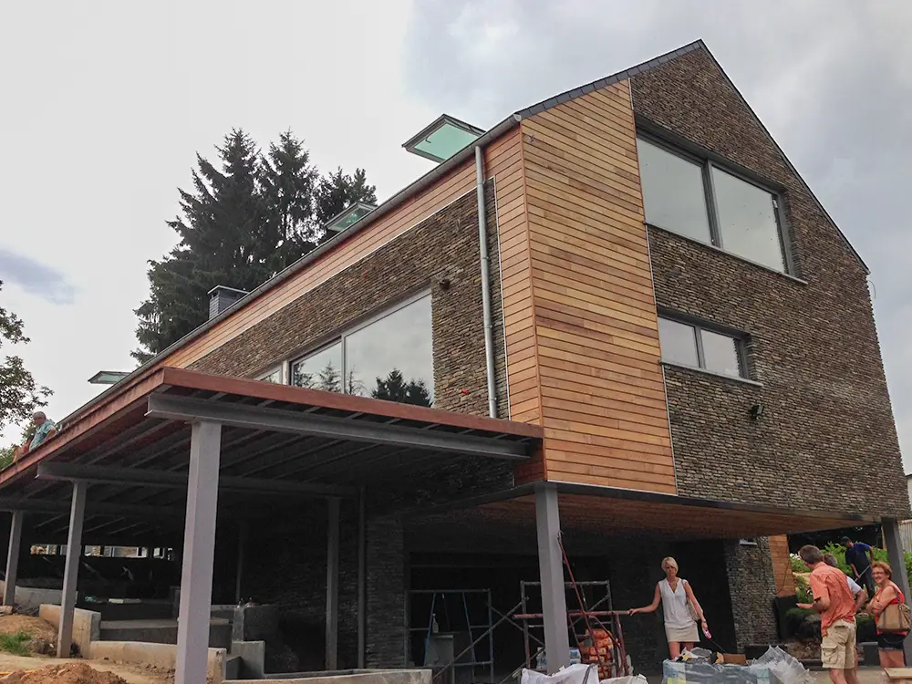 Bardage sur nouvelle construction